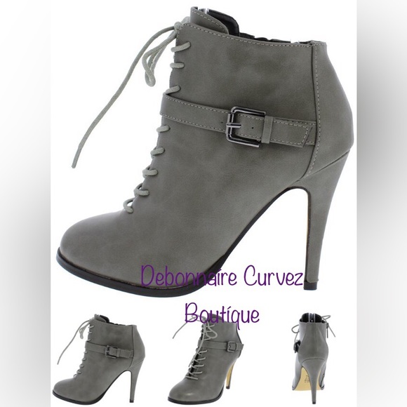 Shoes - Charcoal Ankle Boots